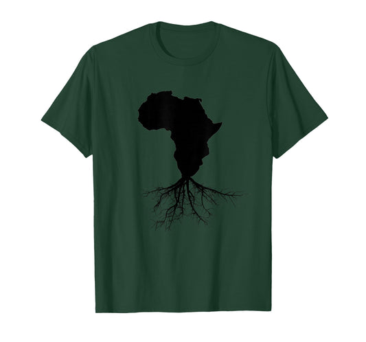 Africa Roots T-Shirt African Expat Pan African Continent Map T-Shirt