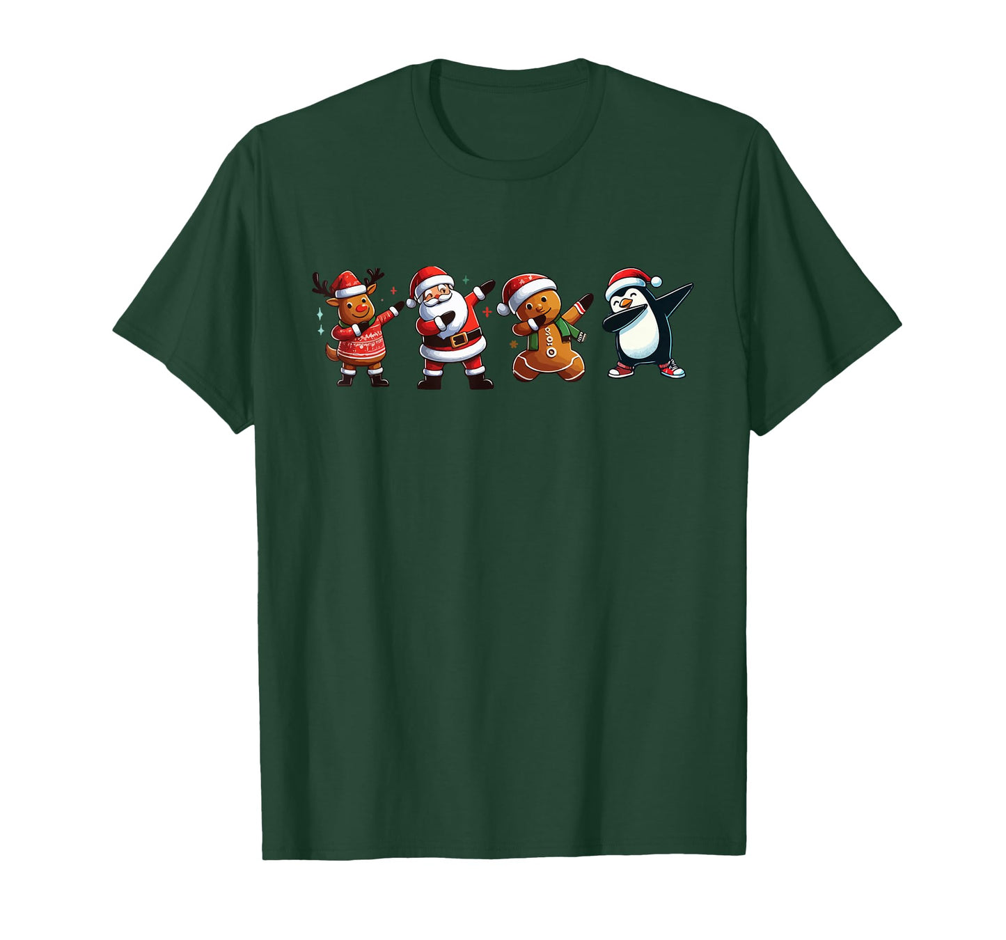 Dabbing Christmas Crew Funny Christmas Santa Gift T-Shirt