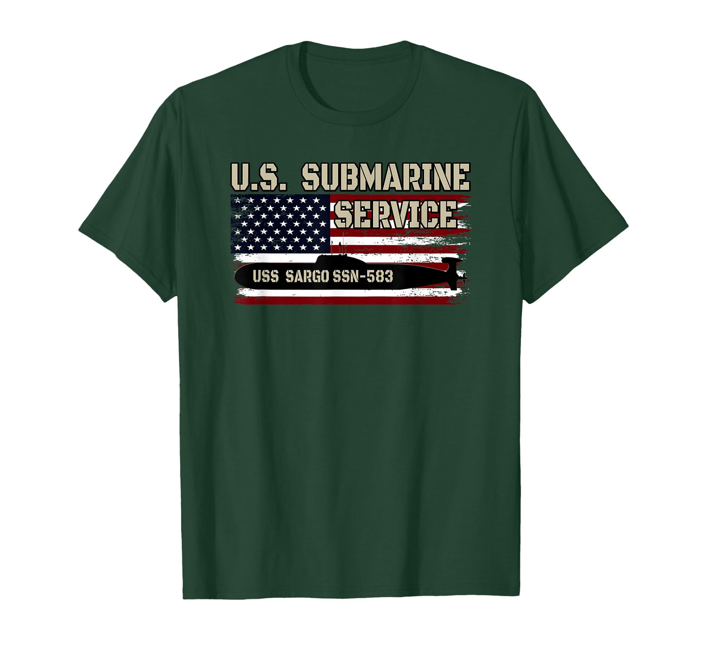 USS Sargo SSN-583 Submarine Veterans Day Father's Day T-Shirt