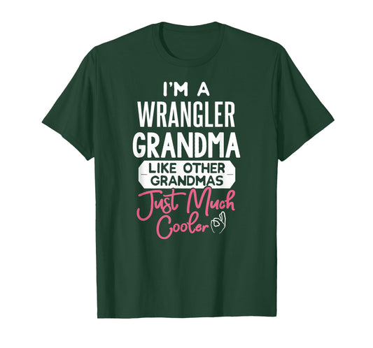 Cool Mothers Day T-Shirt Wrangler Grandma T-Shirt