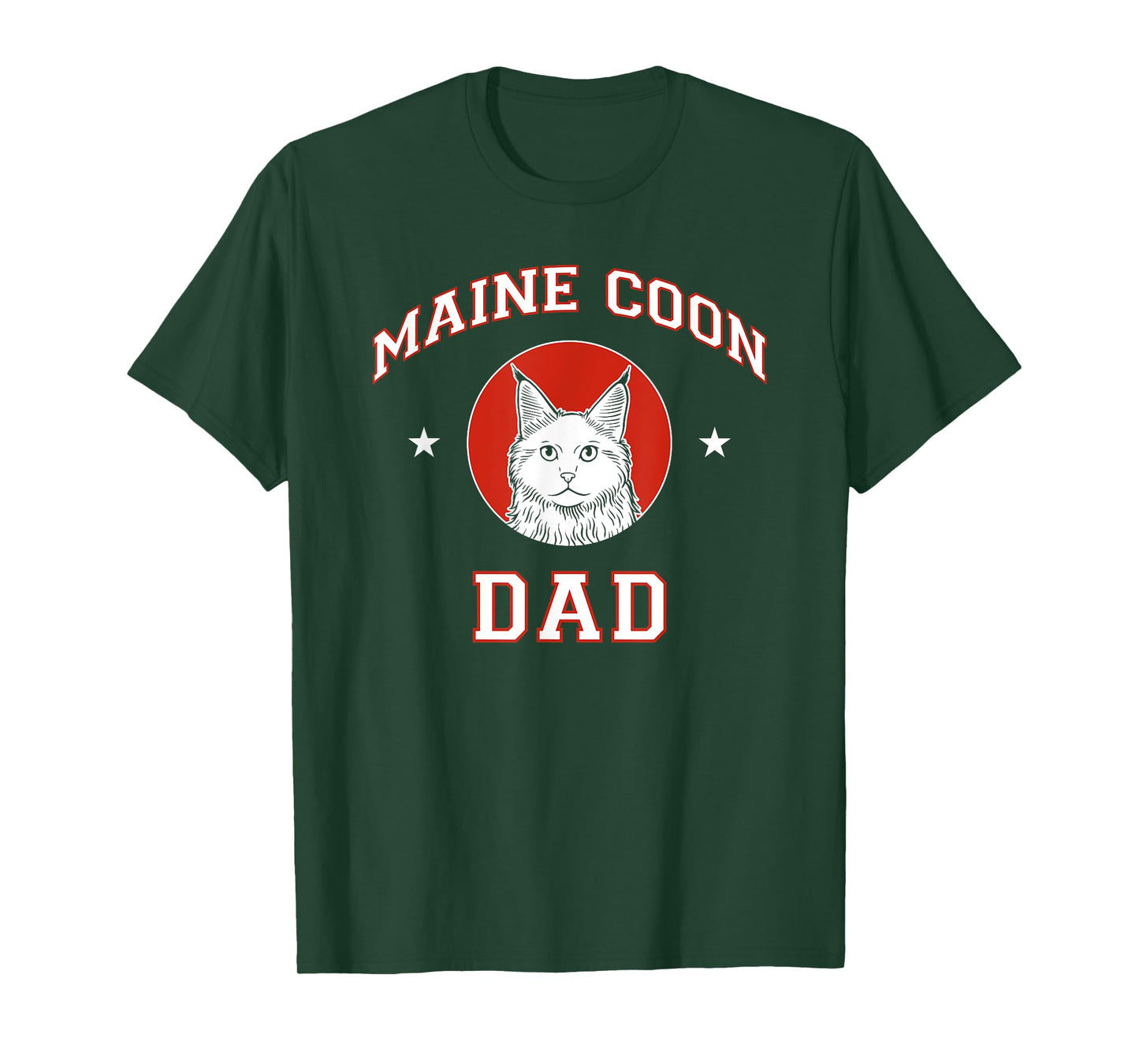 Maine Coon Cat Dad Men Women Girls Kids T-Shirt