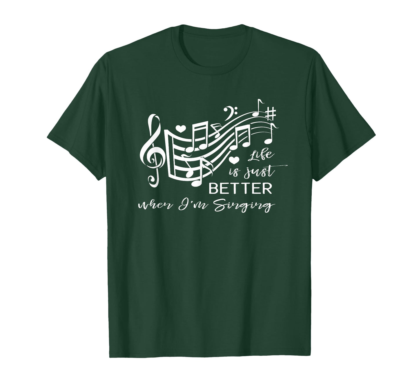 Life is just better when I'm Singing Acapella Quartet Gift T-Shirt
