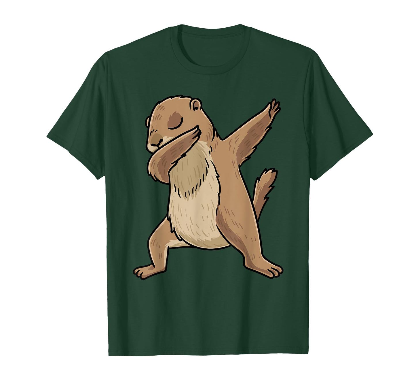 Dabbing Prairie Dog Rodent Men Women Kids T-Shirt