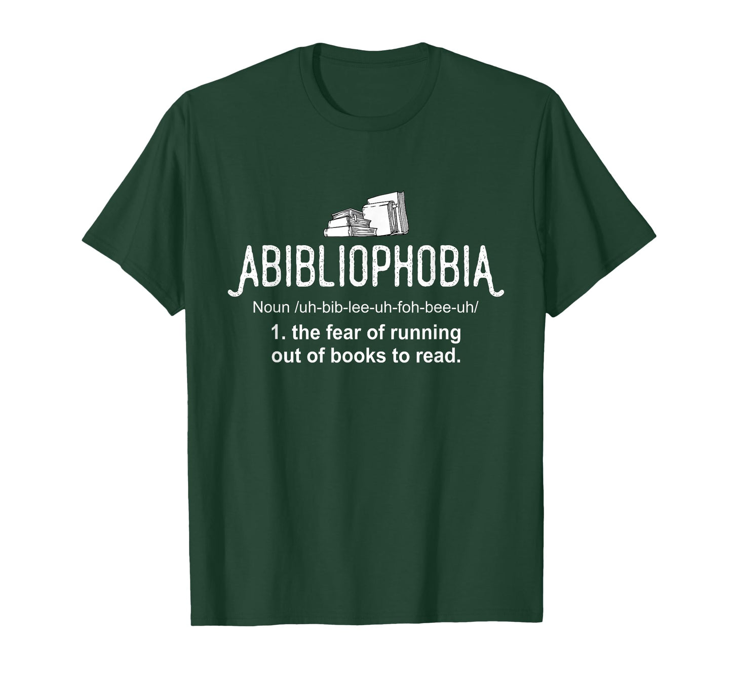 Abibliophobia Definition Librarian Reading Books Lover T-Shirt