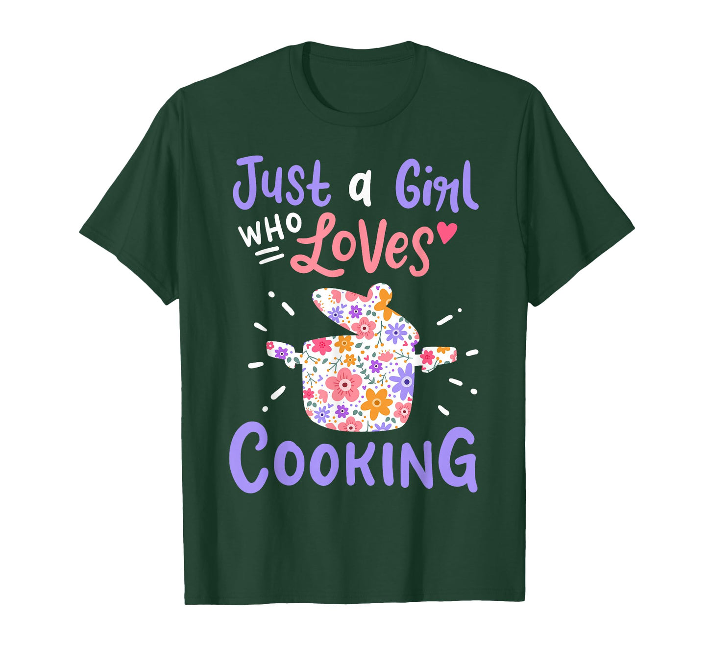Cooking Just A Girl Who Loves Cooking Gift for Chef Cooks T-Shirt