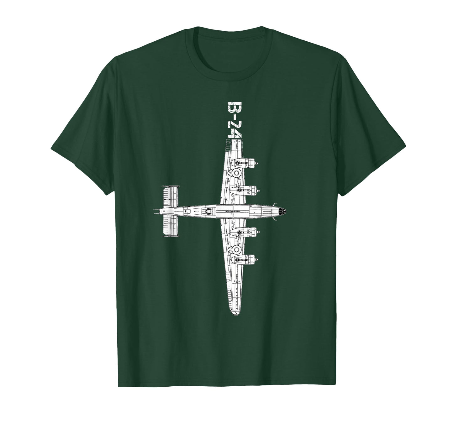 Consolidated B-24 Liberator Heavy Bomber WW2 Airplane T-Shirt