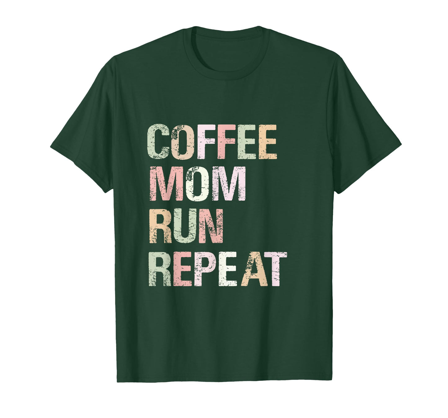 Coffee Mom Run Repeat Cool Women's Running Design T-Shirt