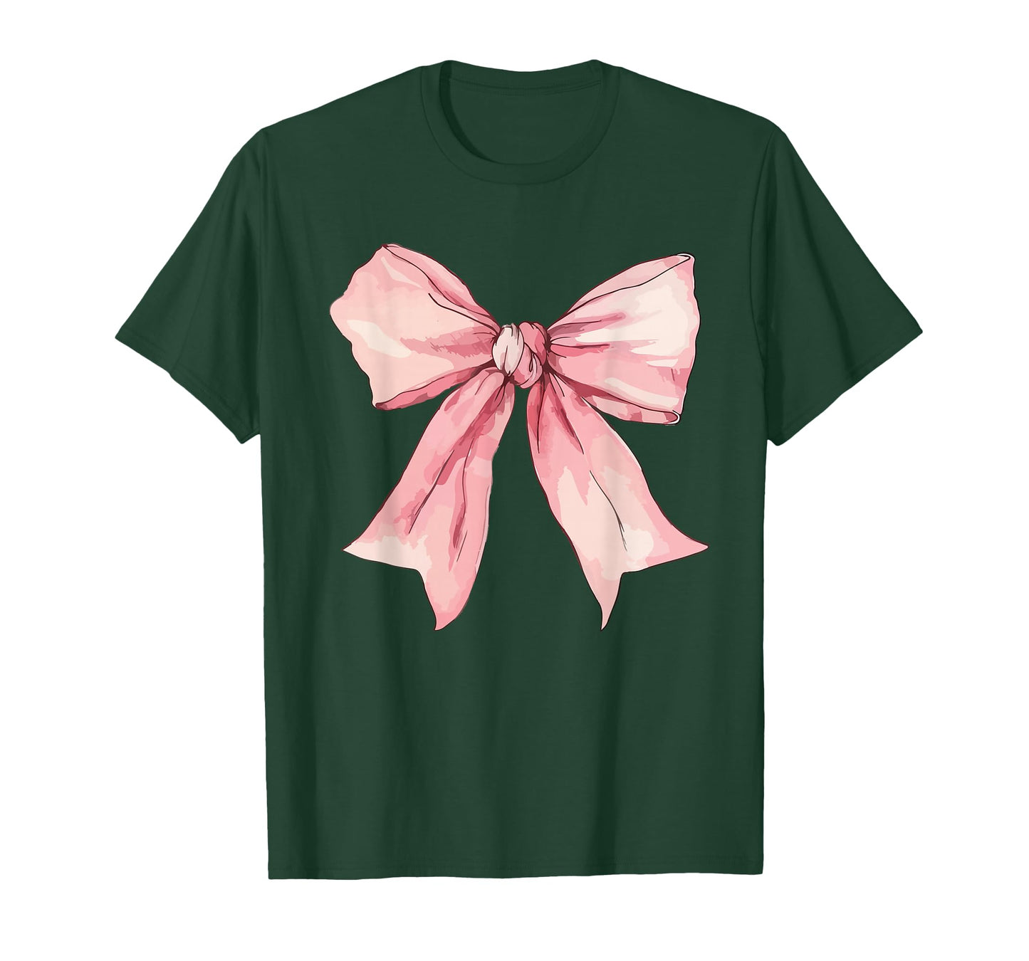 Cute Pink Coquette Bow for Women Girls Pink Coquette Bow T-Shirt