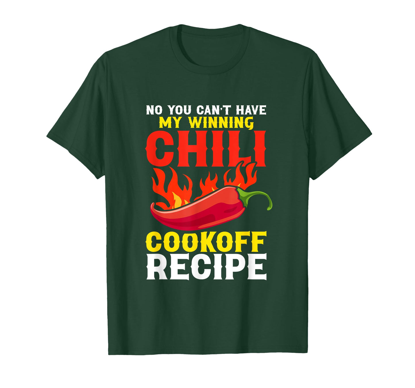 Chili Cookoff Contest Apron Recipe Champion Chili Cook Off T-Shirt