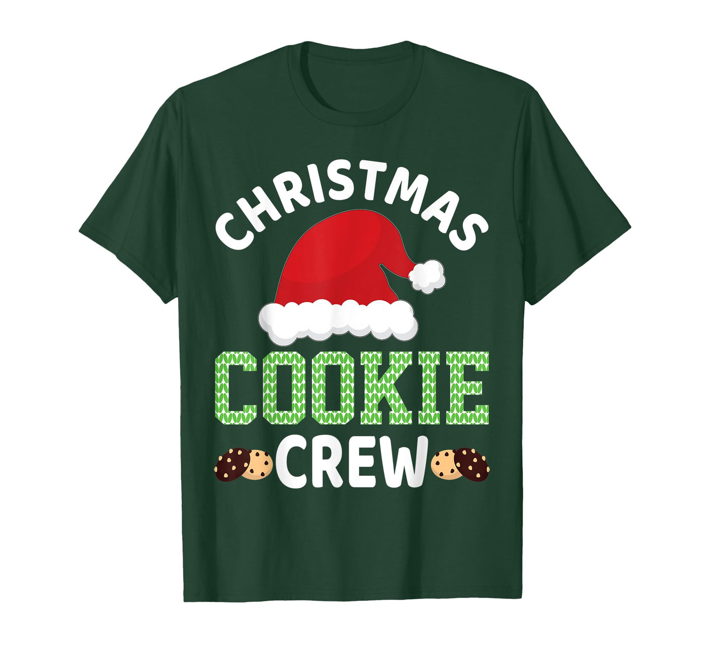 Christmas Santa Hat Gingerbread Cookie Crew Baking Team T-Shirt