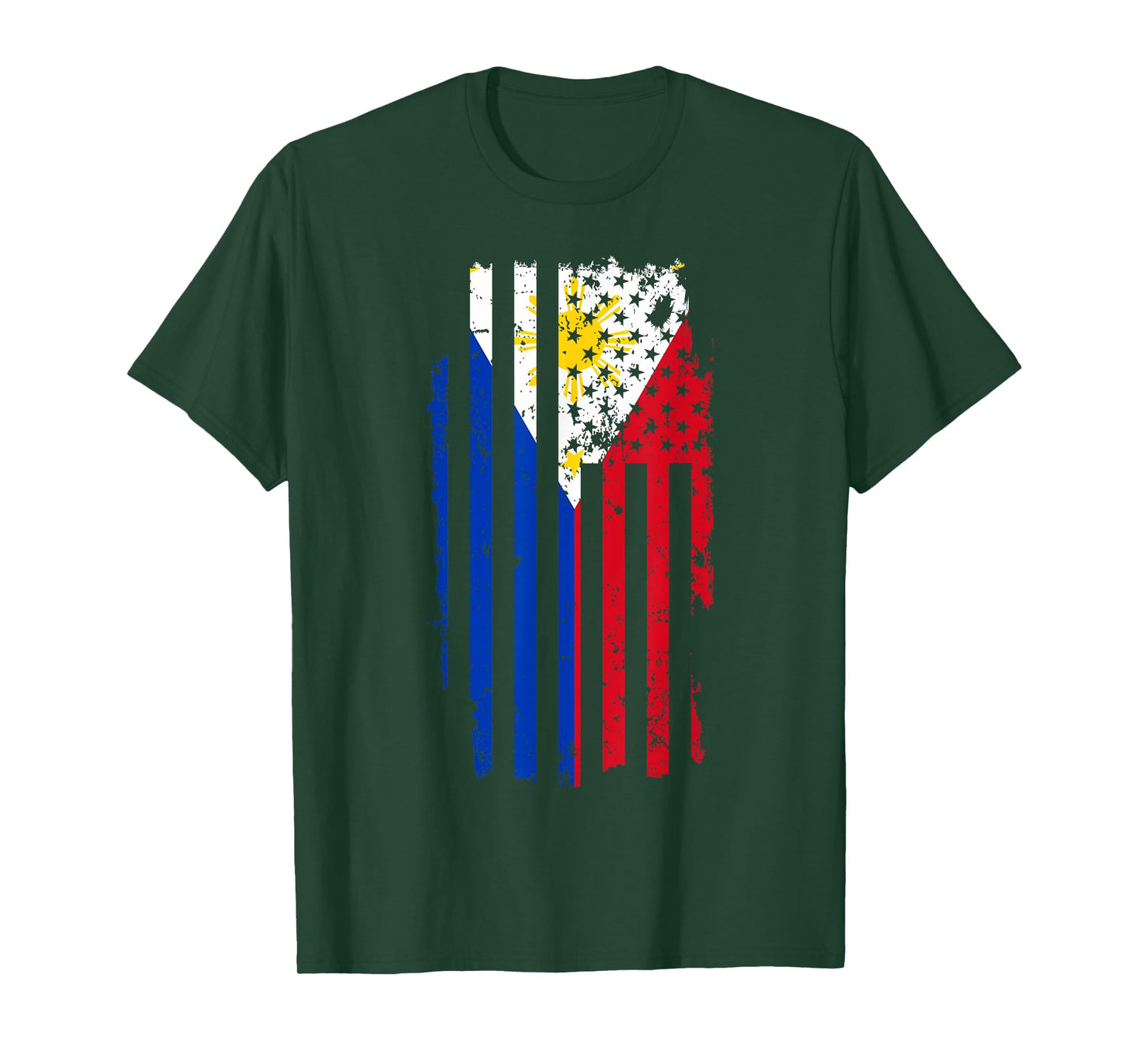 USA US Flag 4th Of July Filipino Gifts Philippines T-Shirt