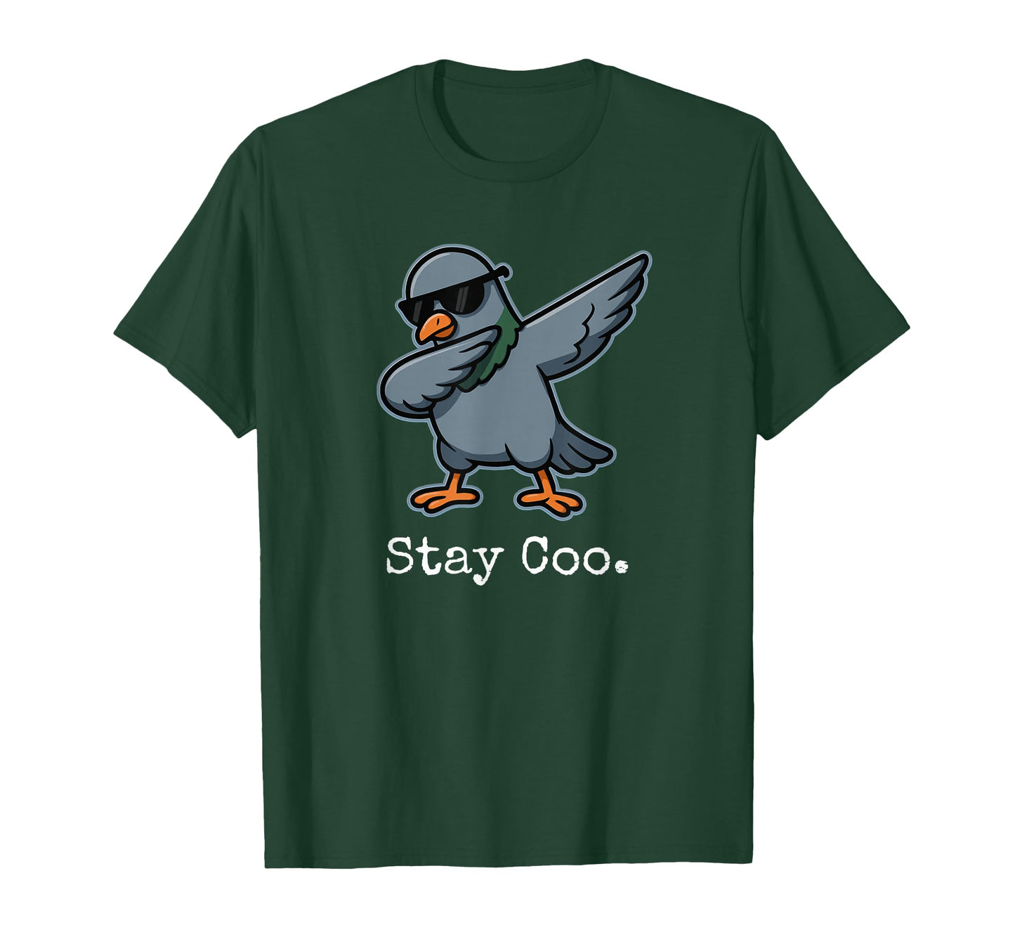 Stay Coo. Dabbing Pigeon Funny Pun T-Shirt