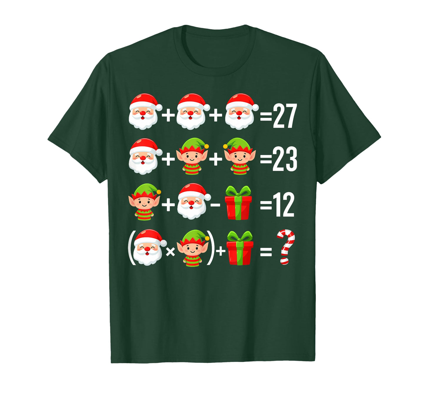 Funny 67 Meme Santa Math Teacher Christmas Six Seven Gift T-Shirt