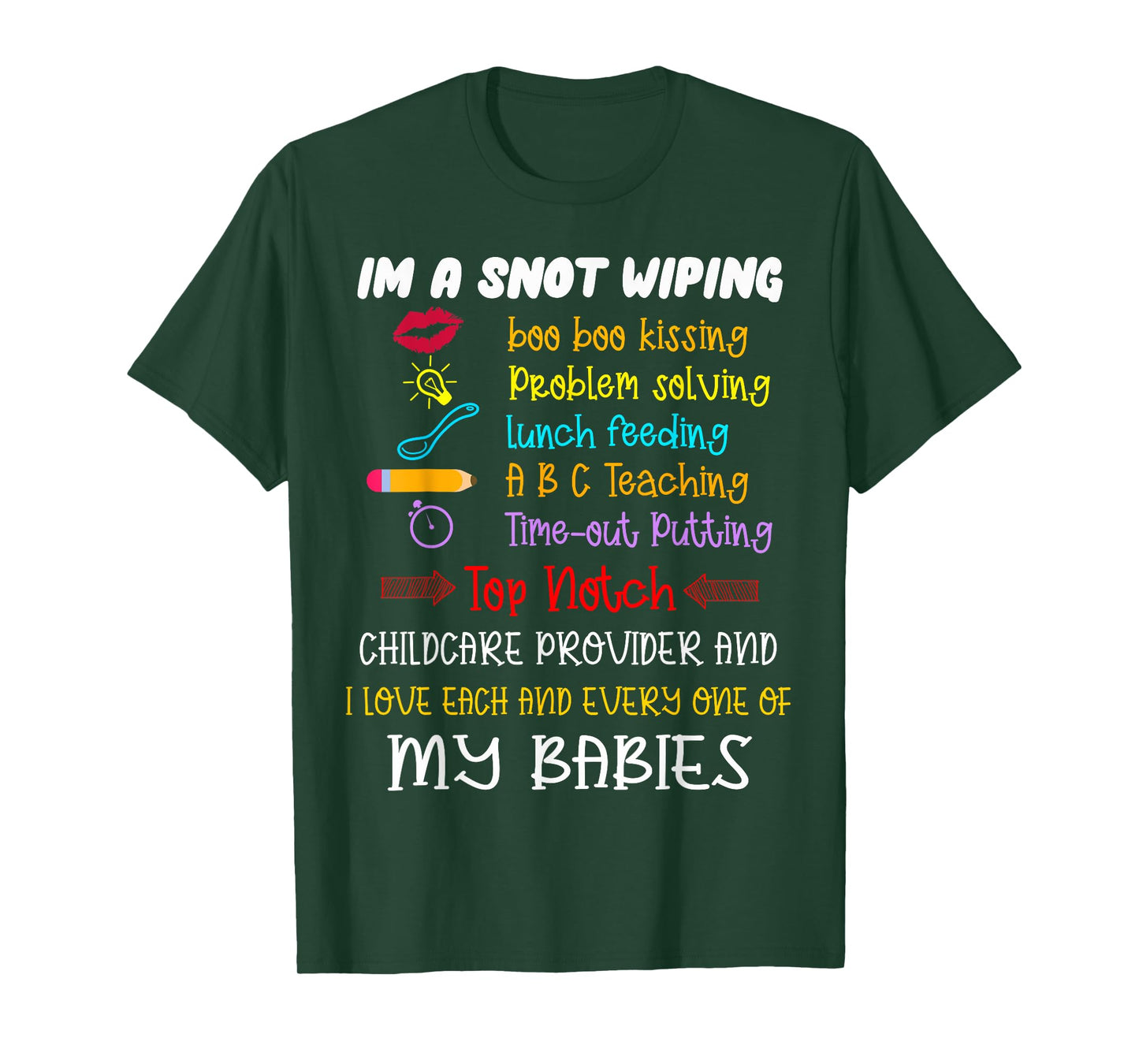 Childcare Provider Teachers Child Care Daycare Provider T-Shirt Small