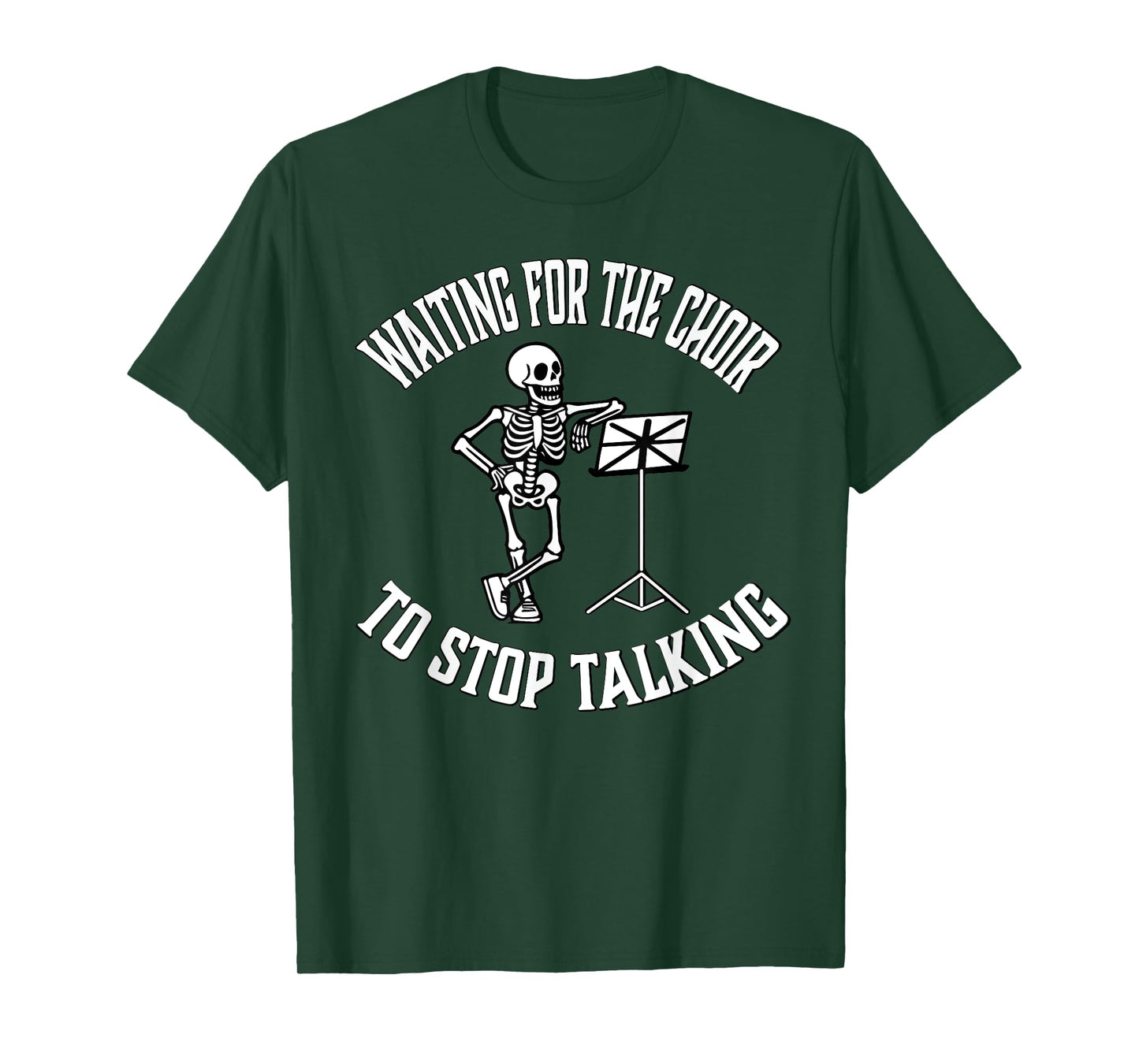 Choir Director Gift Members Funny TShirt Halloween Skeleton T-Shirt