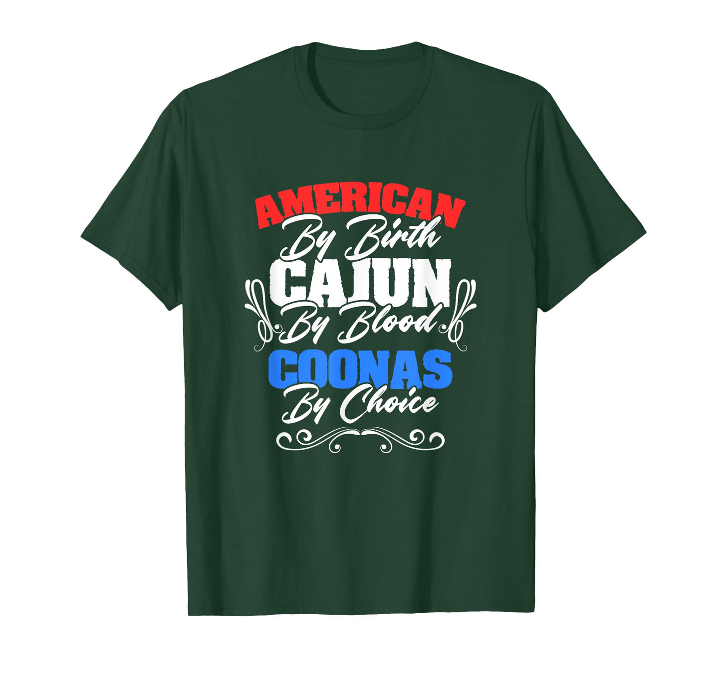 American Cajun Coonas American Louisiana Crawfish Cajun T-Shirt