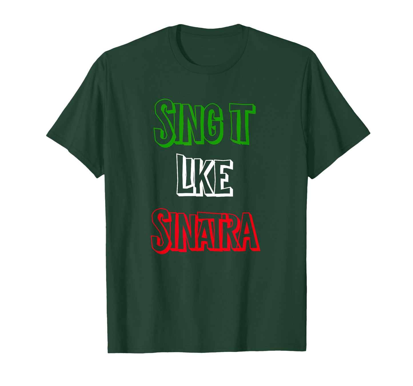 Sing it Like Italia Flag Italian Colors Novelty T-Shirt