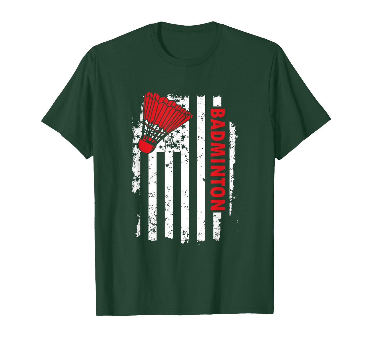 United States USA Flag Badminton Player T-Shirt T-Shirt