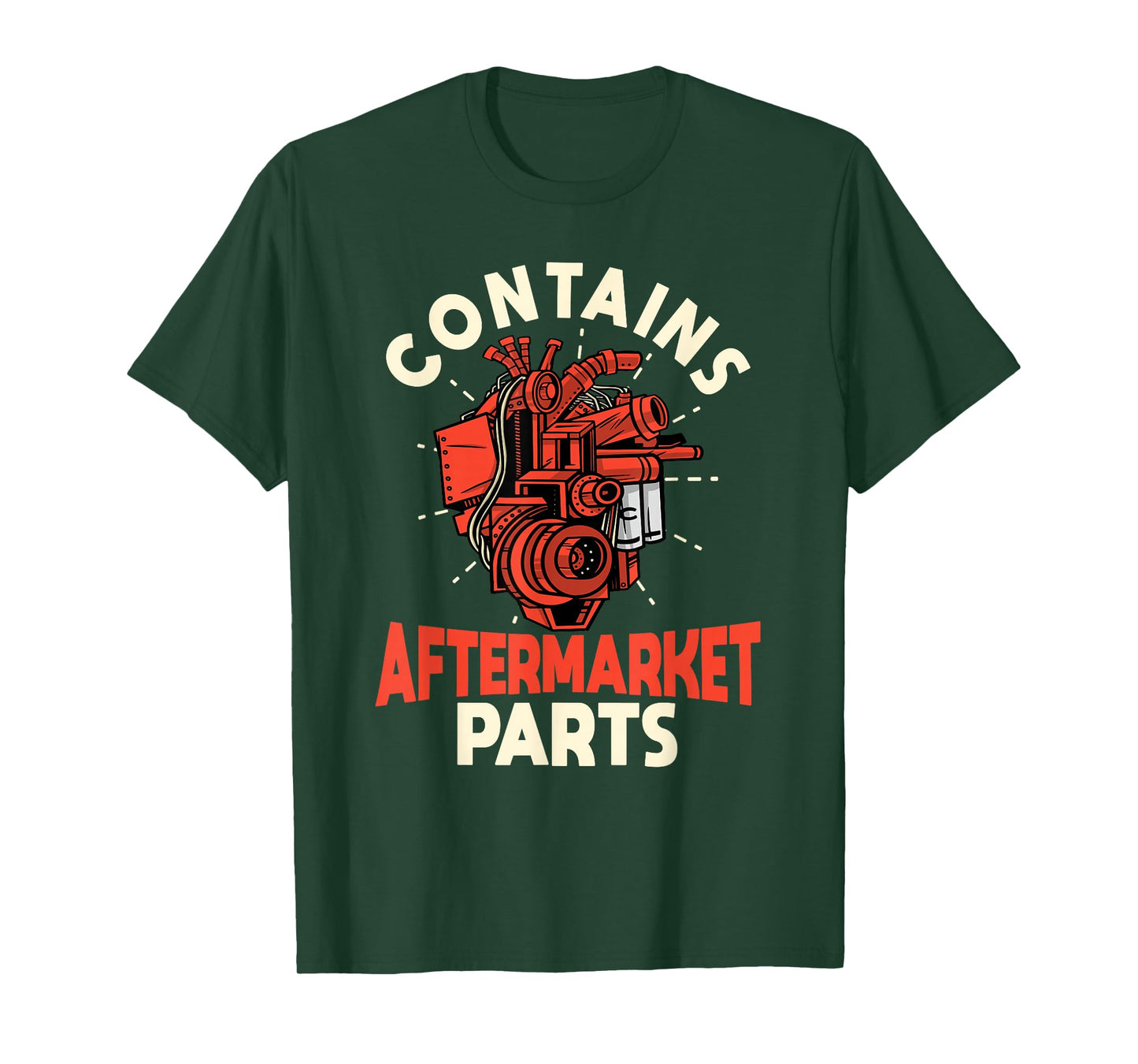 Contains Aftermarket Parts Open Heart Surgery Survivor mens T-Shirt