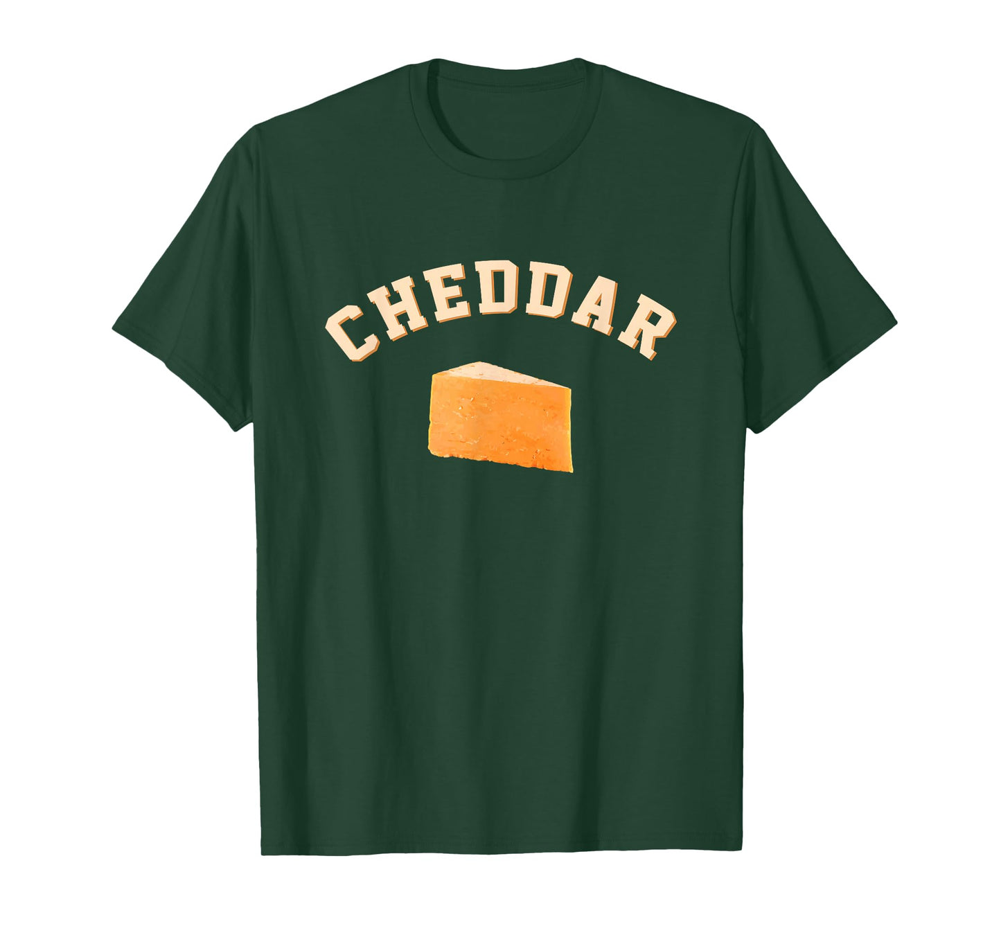 Cheddar Cheese Funny College Team Mascot English Word T-Shirt