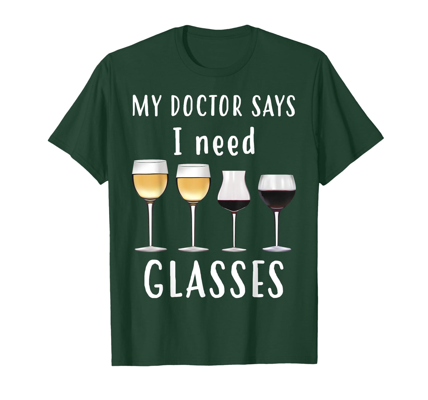 Cool Unique My Doctor Says I Need Glasses Shirt Gift T-Shirt