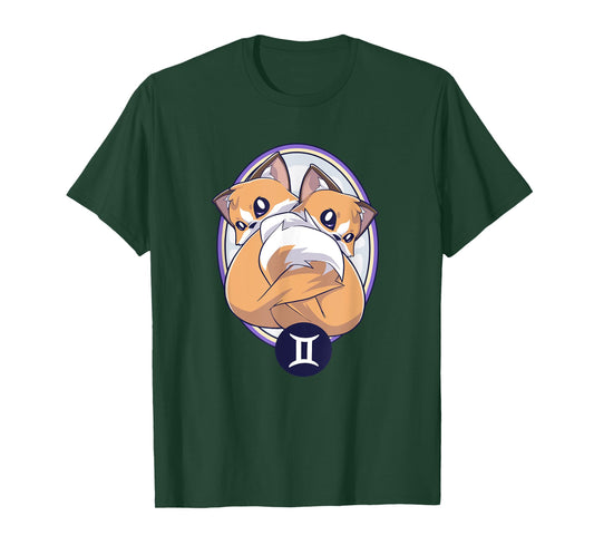 Mystical Zodiac Fox: The Gemini T-Shirt