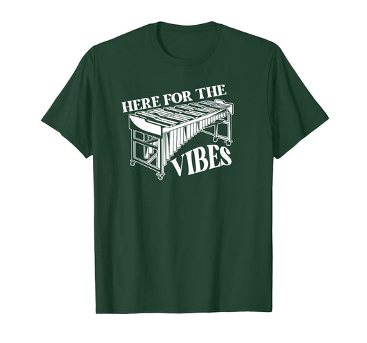 Vintage Here for the Vibes Vibraphone Marching Band Pit T-Shirt