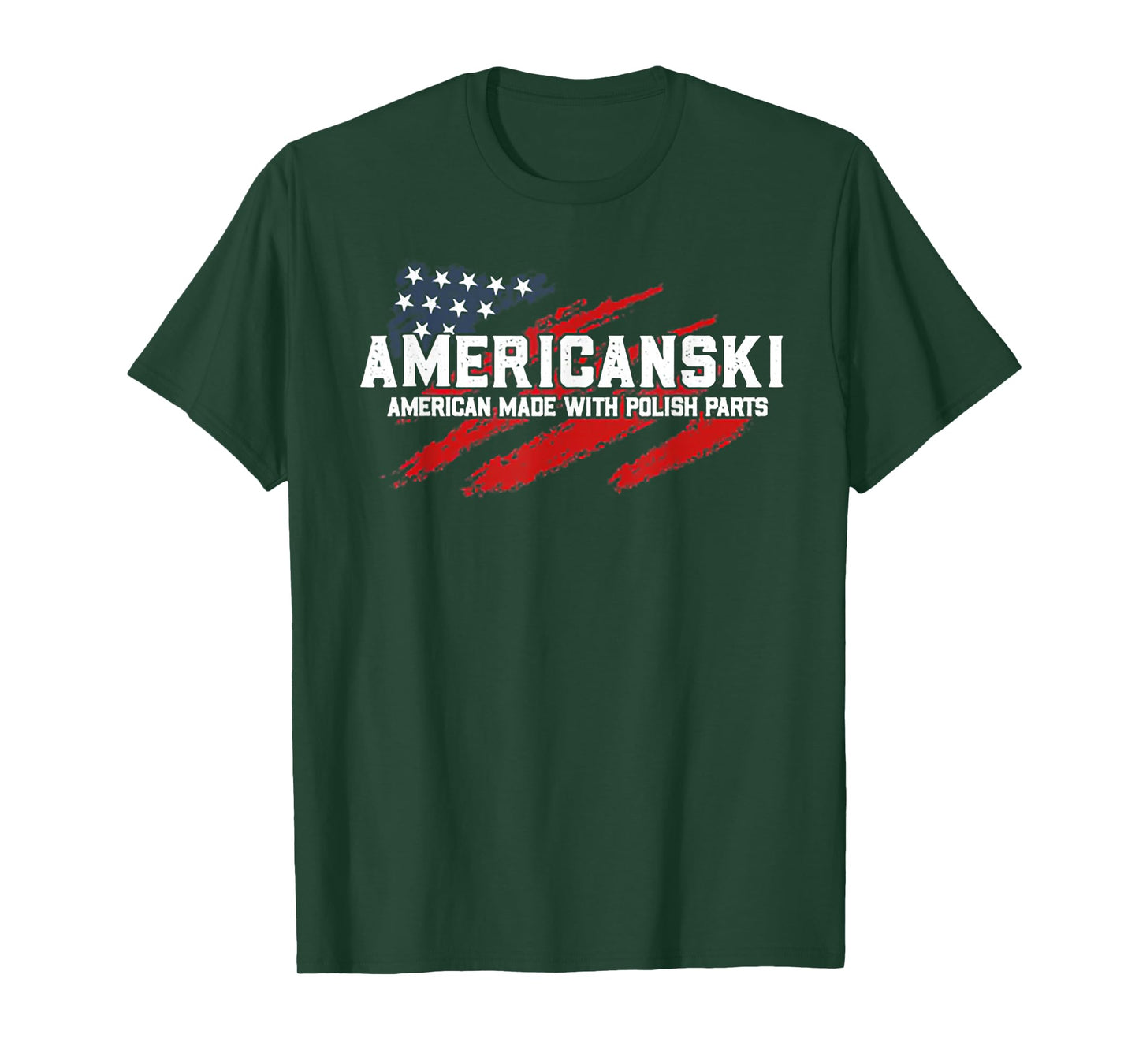 Americanski American Made With Polish Parts T-Shirt