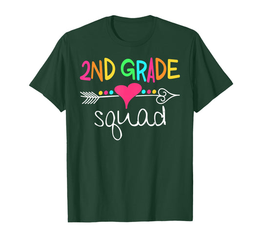 2nd Grade Squad Second Teacher Student Team Back to School T-Shirt
