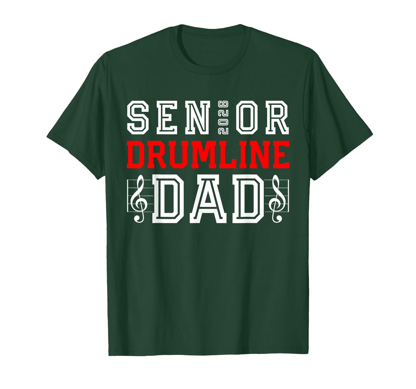 Senior Drumline Dad 2026 Class 26 Marching Band Graduation T-Shirt
