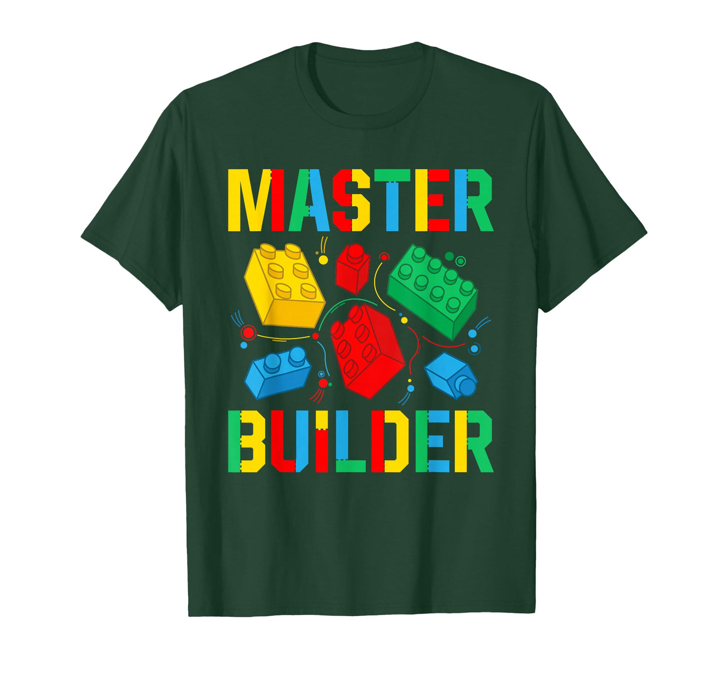 Master Builder Kids Building Blocks Brick Toy Master Builder T-Shirt Small