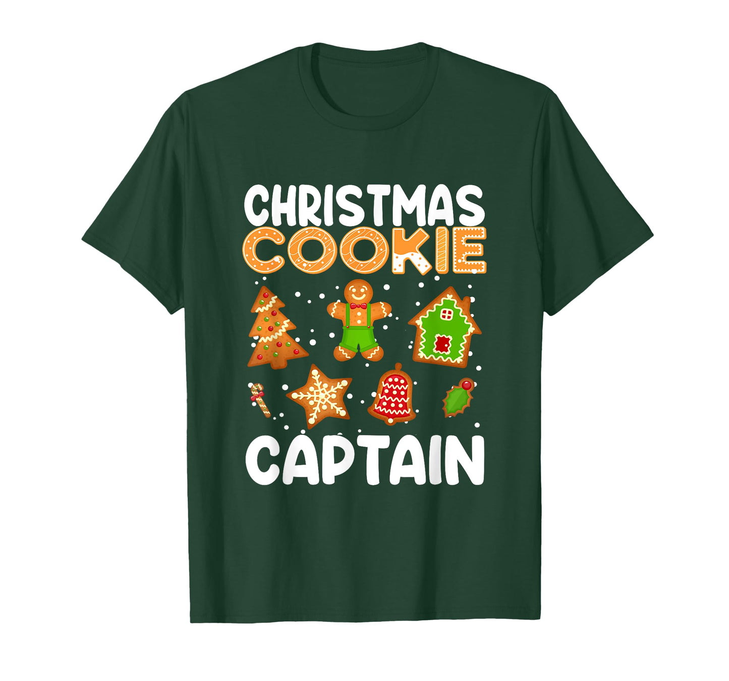 Cookie Baking Team Captain Gingerbread Christmas Matching T-Shirt