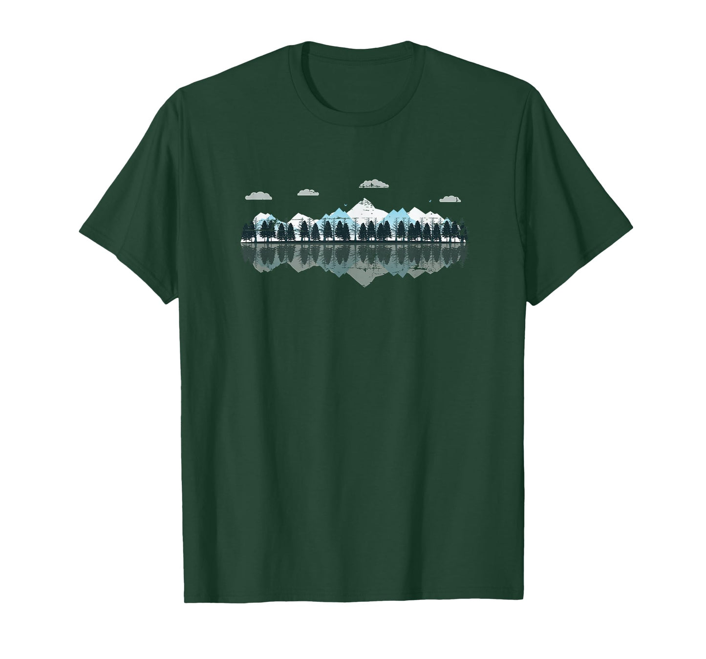 Outdoor Mountain Forest Reflection Nature T-Shirt