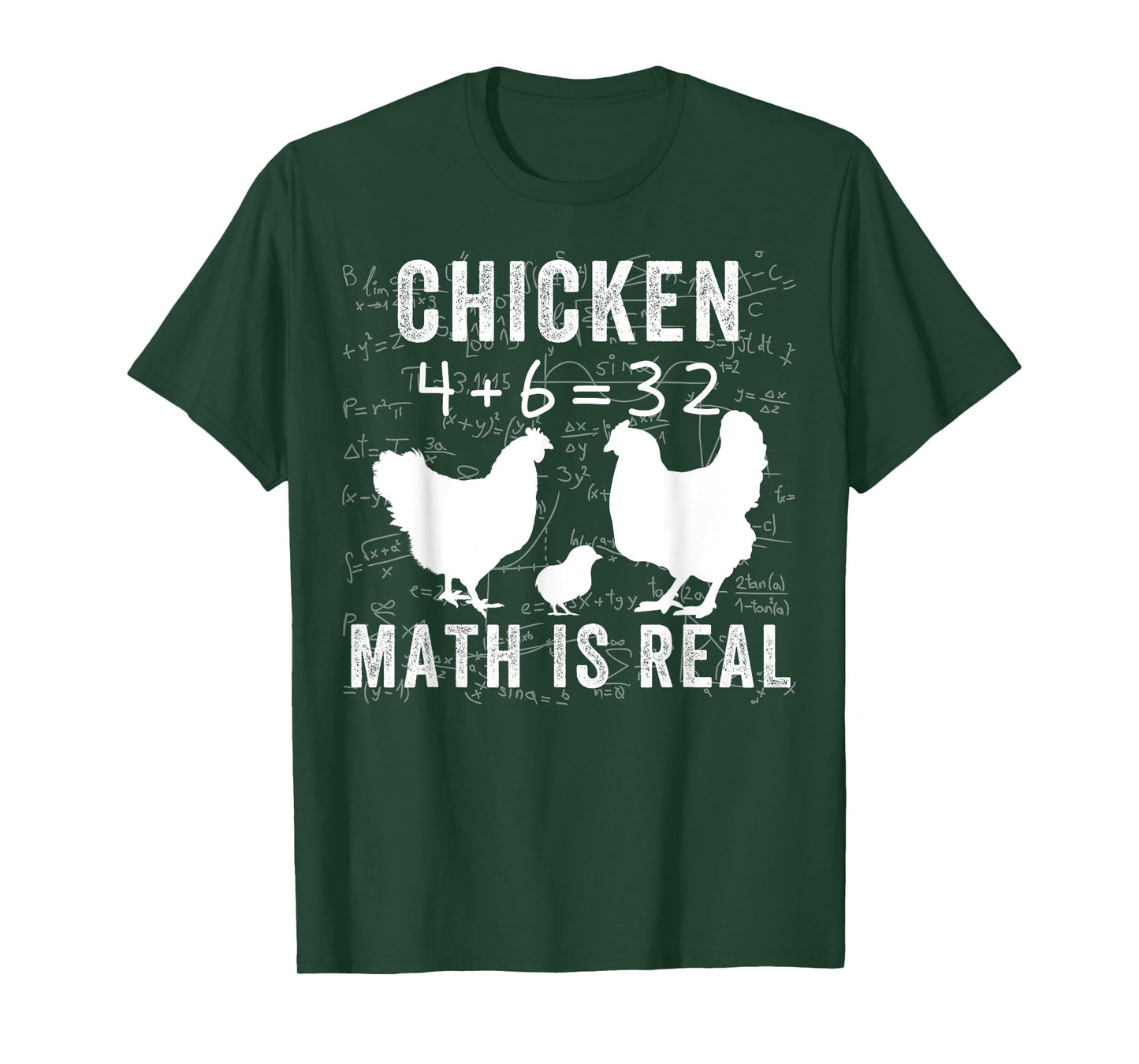 Chicken Math is Real, Chicken Lover Funny Chicken Math Meme T-Shirt