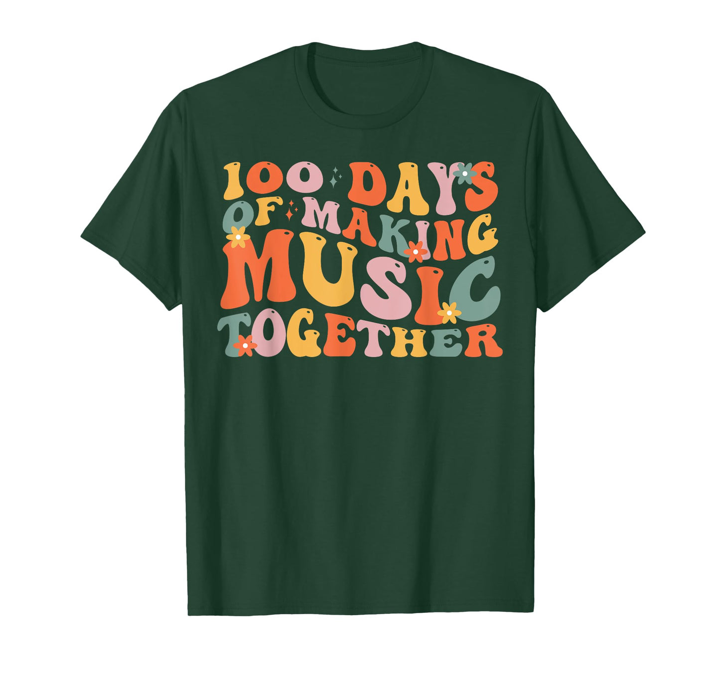 100 Days Of School Music Teacher T-Shirt