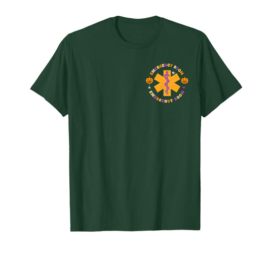 Code Boo in The ER Emergency Room Nurse Spooky Halloween T-Shirt