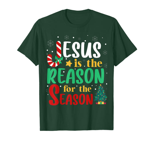 Jesus Is The Reason For The Season Christmas Christian T-Shirt