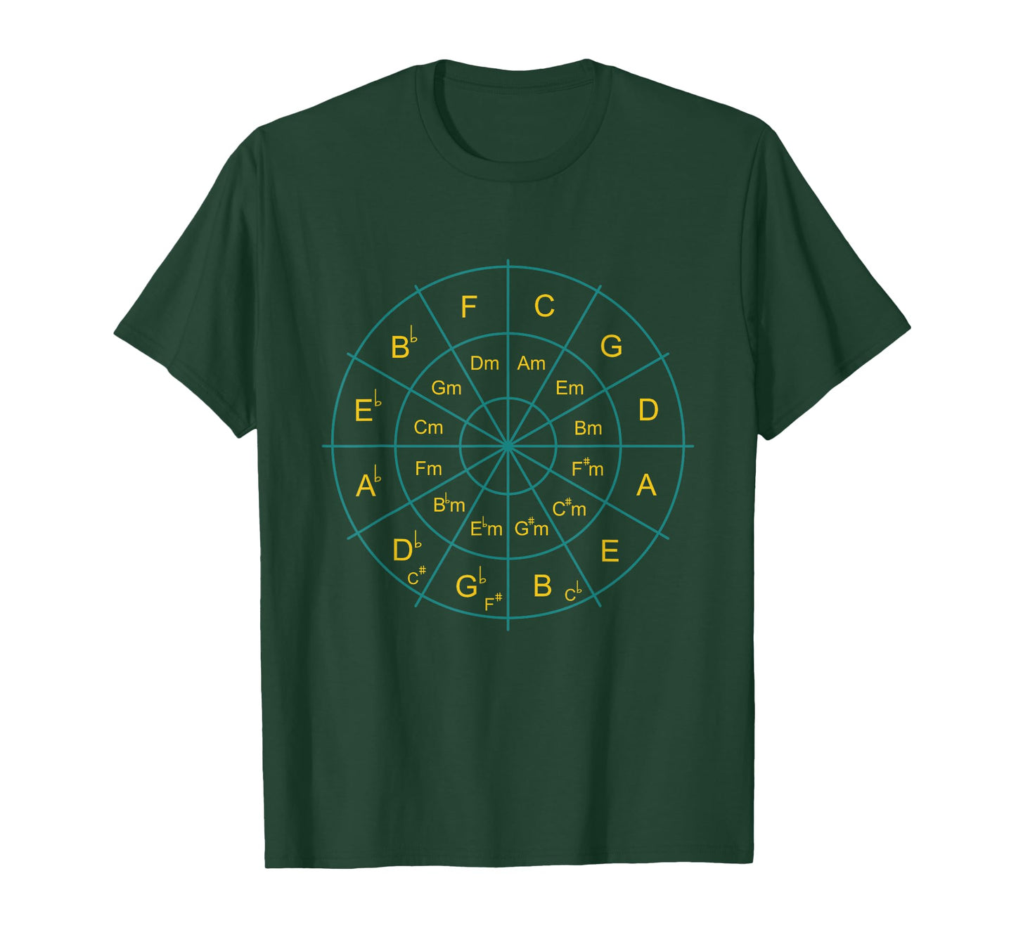 Circle of Fifths Music Teacher Music Student Composer T-Shirt