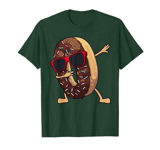 Funny Dabbing Donut Art for Men Women Kids Youth Donut Lover T-Shirt