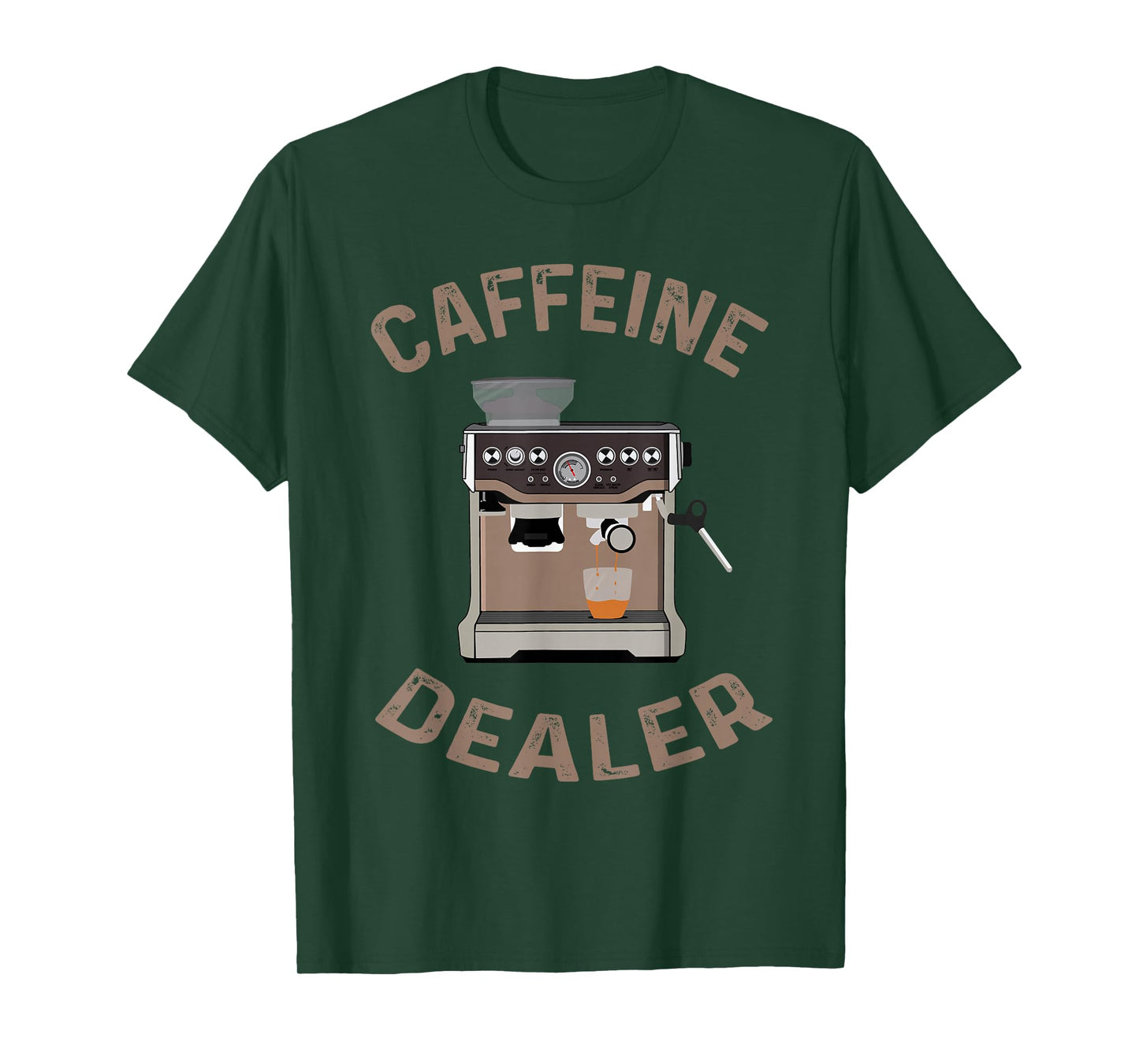 Coffeine Dealer for Coffee Lovers and Barista T-Shirt