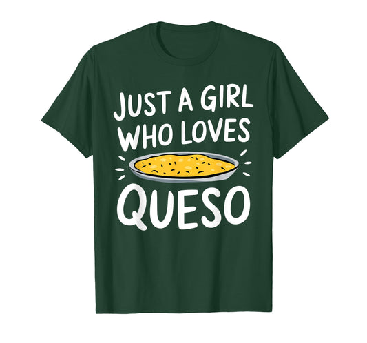 Cool Queso Art For Girls Women Mexican Cheese Lover Queso T-Shirt