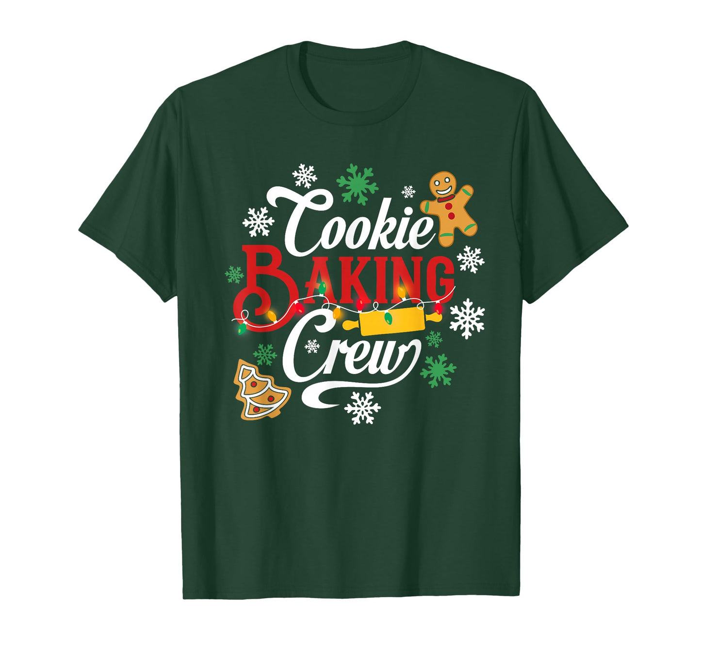 Christmas Cookie Baking Crew Family Baking Team Funny Cookie T-Shirt