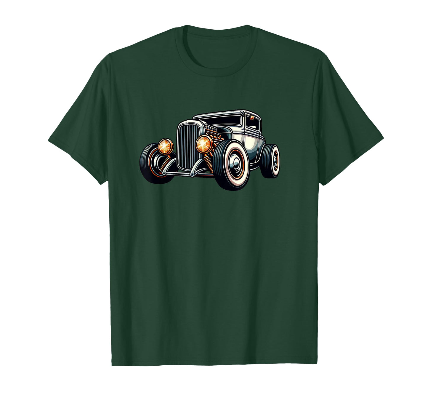 Classic Hot Rod Retro Vintage Custom Hotrod Car Illustration T-Shirt