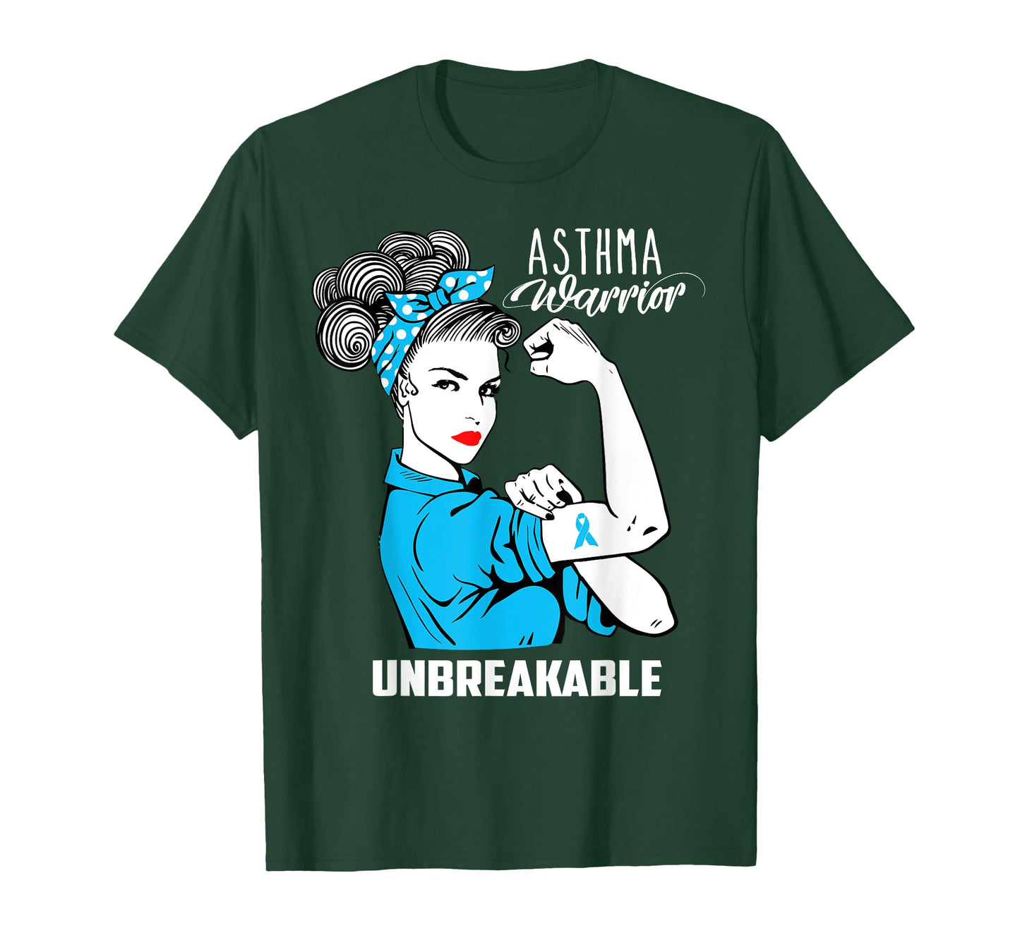 Asthma Warrior Unbreakable Shirt Asthma Awareness Gift T-Shirt