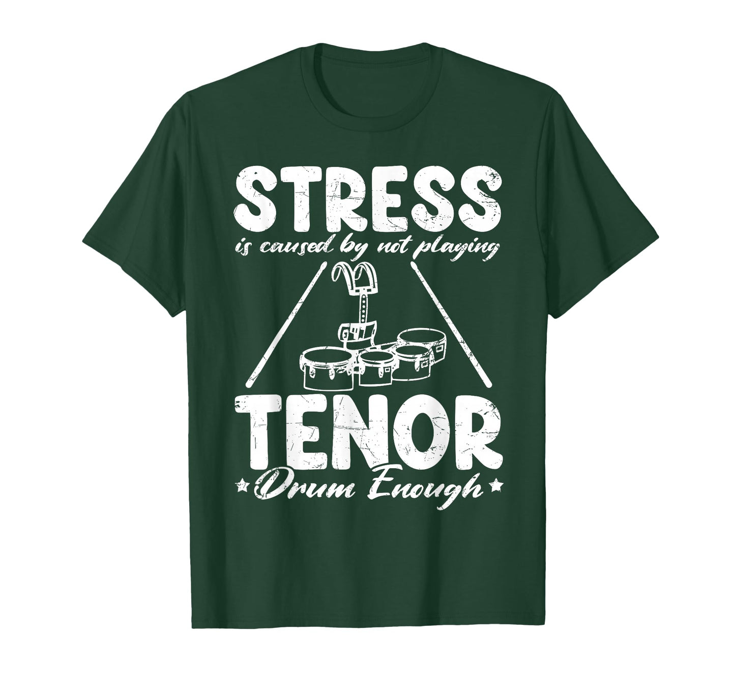 Tenor Drum Heads Quad Drum Practice Pad Quad Drummer T-Shirt