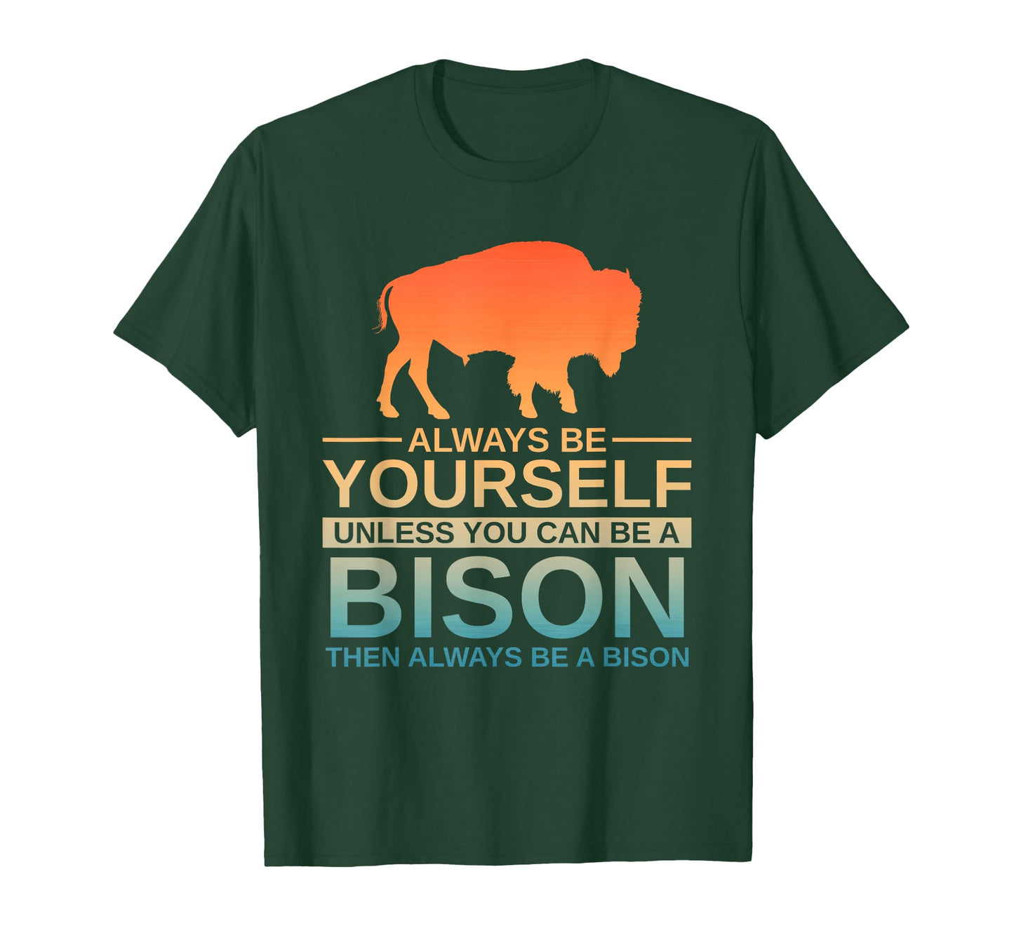 Cool Bison Design for Men Women Buffalo Animal Lovers Bison T-Shirt