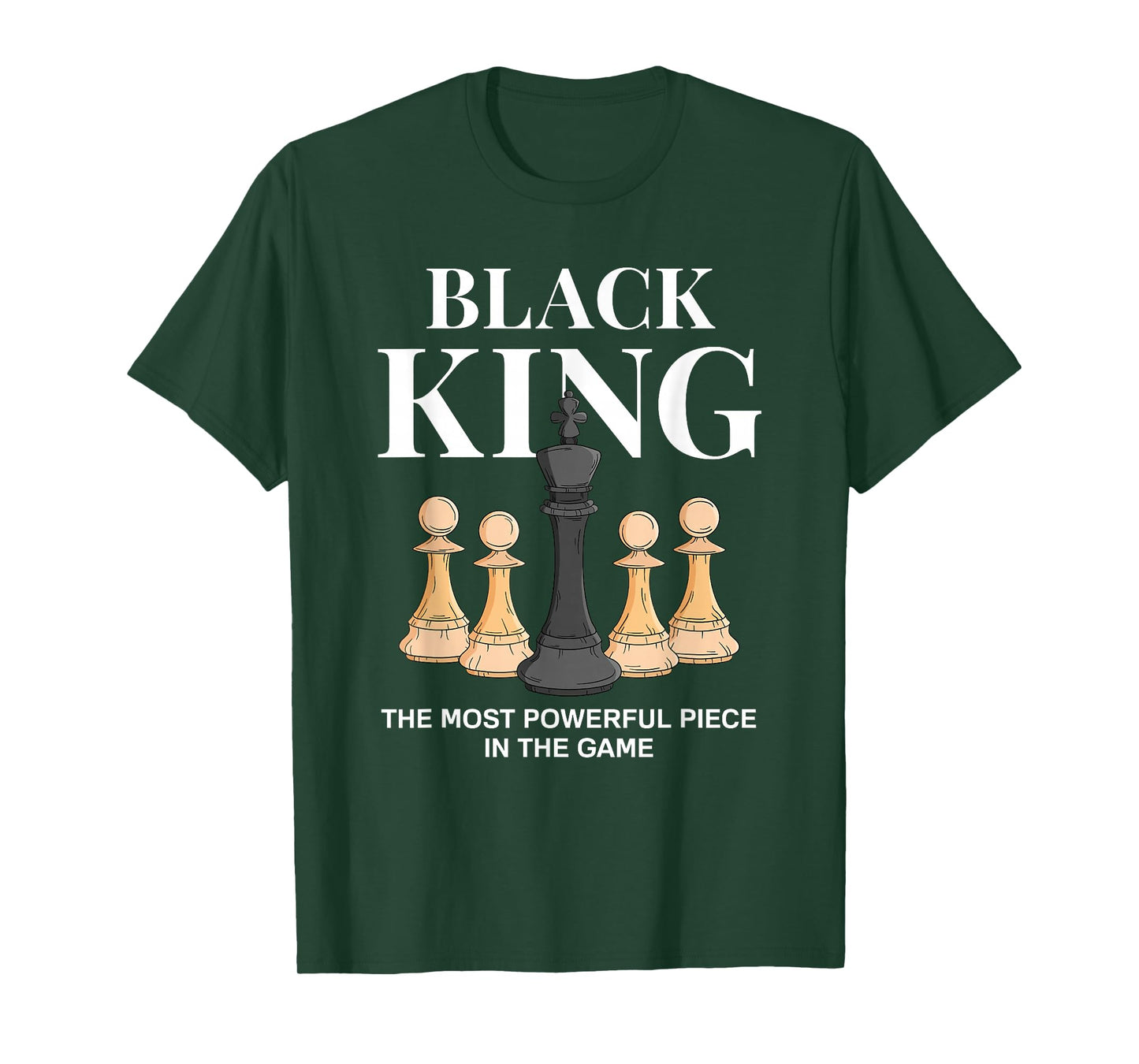 Black King The Most Powerful Piece in The Game Chess T-Shirt