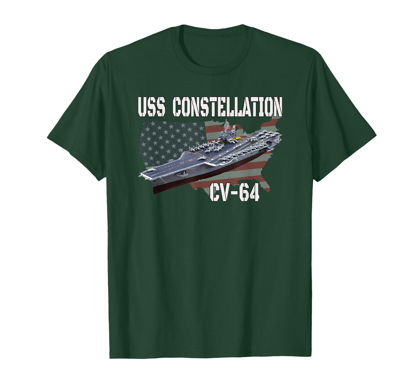 USS Constellation CV-64 Aircraft Carrier Veterans Day T-Shirt
