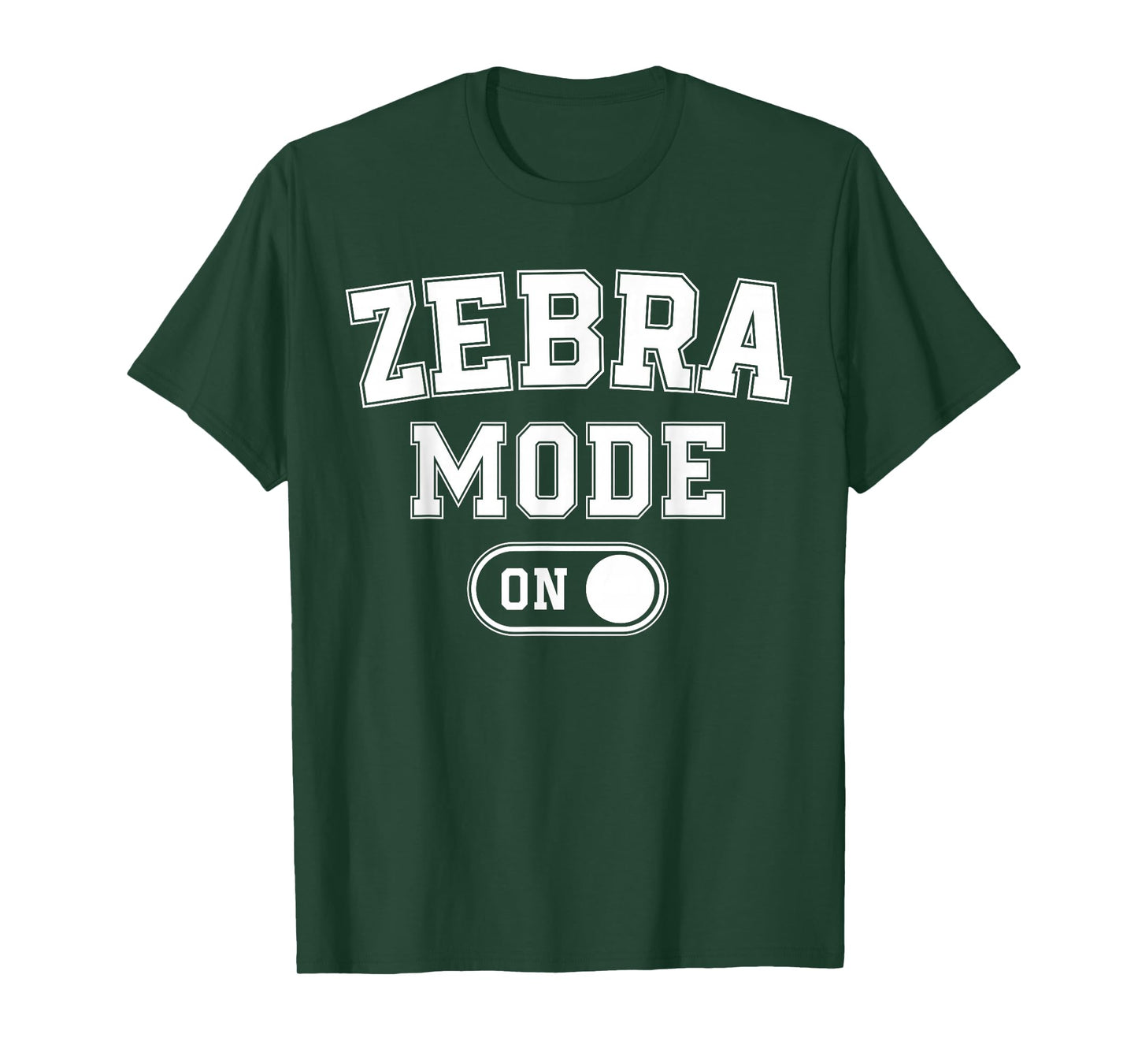 Zebra Mode On Costume Funny Safari Gift Zoo Animal Lover T-Shirt