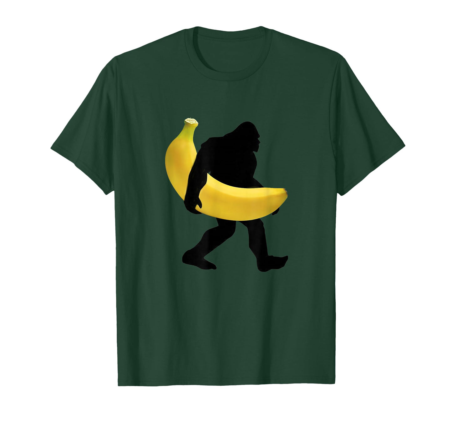 Bigfoot Carrying Banana Fruit Shirt Vegan SasQuatch Gorilla T-Shirt